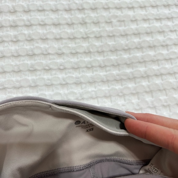 Athleta Elation Asymmetrical 7/8 Tight in Powervita Colorblock Lilac Stone - Picture 7 of 16